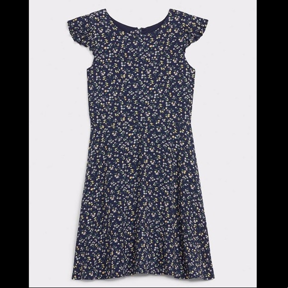 NWT GAP Size S youth floral ruffle dress - Picture 1 of 2